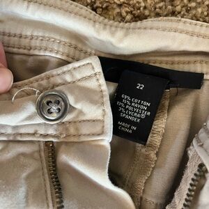 Lane Bryant Khaki Capri Pants Size 22